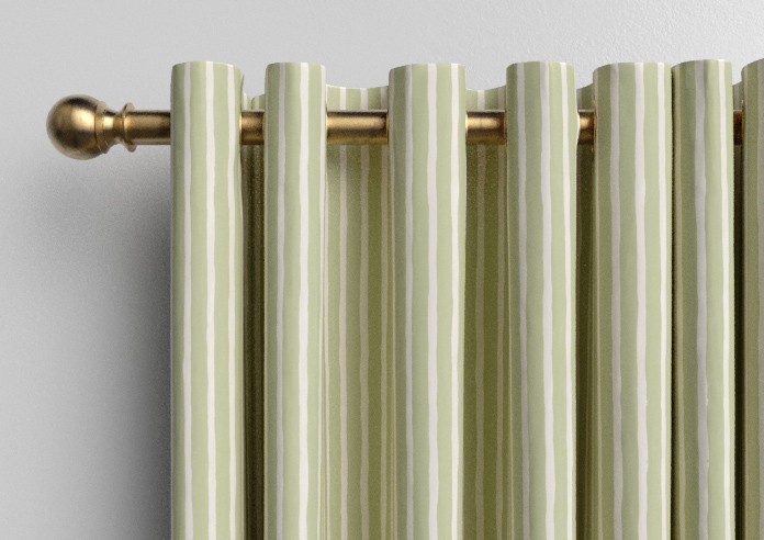 Vintage Stripe, Sage - Made to Measure Curtains - Image 12